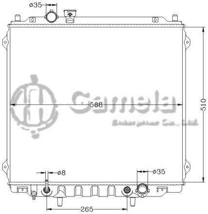 6121175NA - Radiator-for-HYUNDAI-TERRACAN-2-5-TD-01-AT-OEM-25310-H1301-H1401