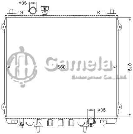 6121176NA - Radiator-for-HYUNDAI-TERRACAN-2-5-TD-01-MT-OEM-25310-H1310-H1410