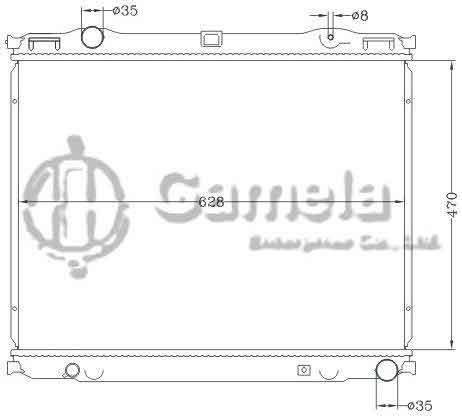 6121186NA - Radiator-for-HYUNDAI-SORENTO-3-5i-V6-02-05-MT-OEM-25310-3E000-3E600