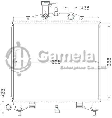 6121204NA - Radiator-for-HYUNDAI-KIA-PICANTO-10-MT-OEM-25310-07500