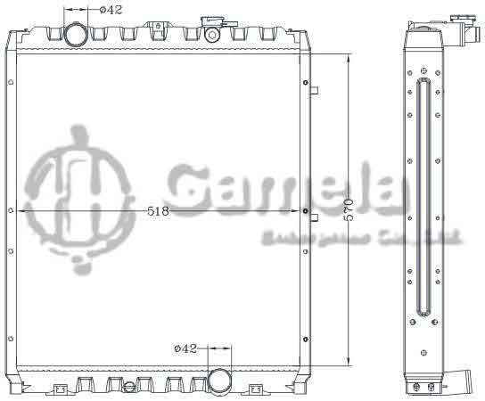 6121205NA - Radiator-for-HYUNDAI-TRUCK-MT-OEM-25310-5H200