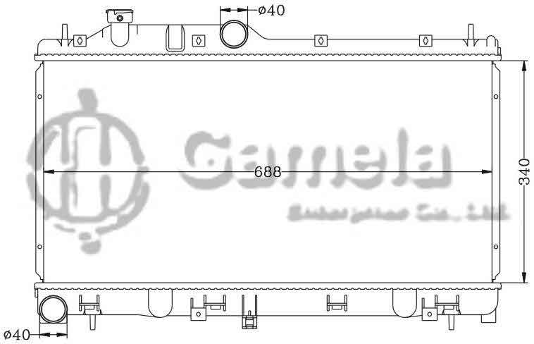 6122002AN - Radiator-for-SUBARU-LEGACY-EJ25-03-MT-OEM-45111-AG010-AG011