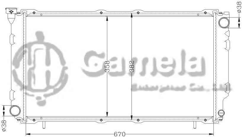 6122006N - Radiator-for-SUBARU-LEGACY-89-94-W-O-TURBO-MT-OEM-45199-AA080-DPI-1434