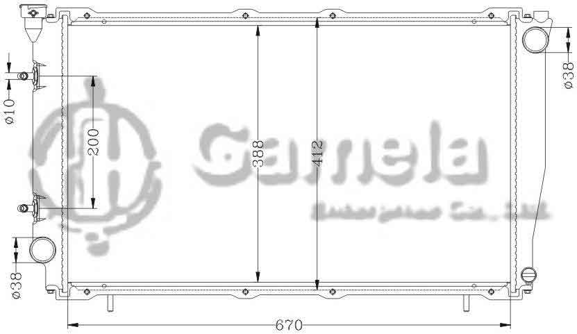 6122007N - Radiator-for-SUBARU-LEGACY-LIBERTY-BF5-AT-OEM-45199-AC250