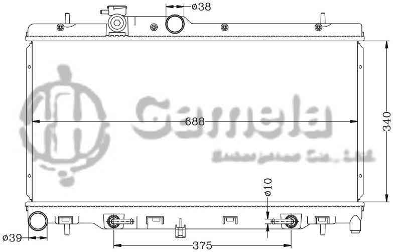 6122015N - Radiator-for-SUBARU-LEGACY-99-03-BE5-BH5-AT-OEM-45111-AG000-AG001-DPI-2331