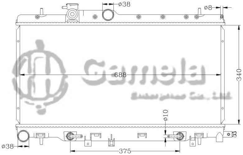 6122017N - Radiator-for-SUBARU-LEGACY-LIBERTY-99-03-AT-OEM-45111-FE111-DPI-2703