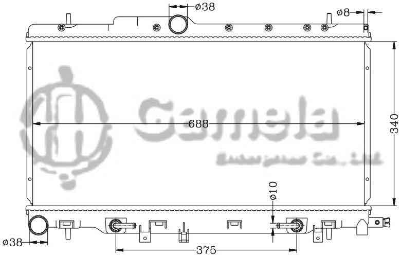 6122019N - Radiator-for-SUBARU-IMPREZA-WRX-03-H4-AT-OEM-45111-FE020-DPI-2450