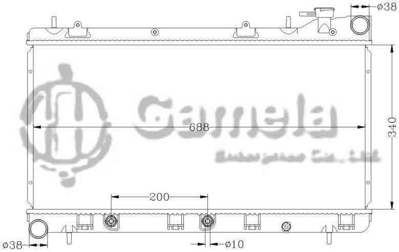 6122023N - Radiator-for-SUBARU-IMPREZA-92-97-AT-OEM-45199-FA030-DPI-1574-2218