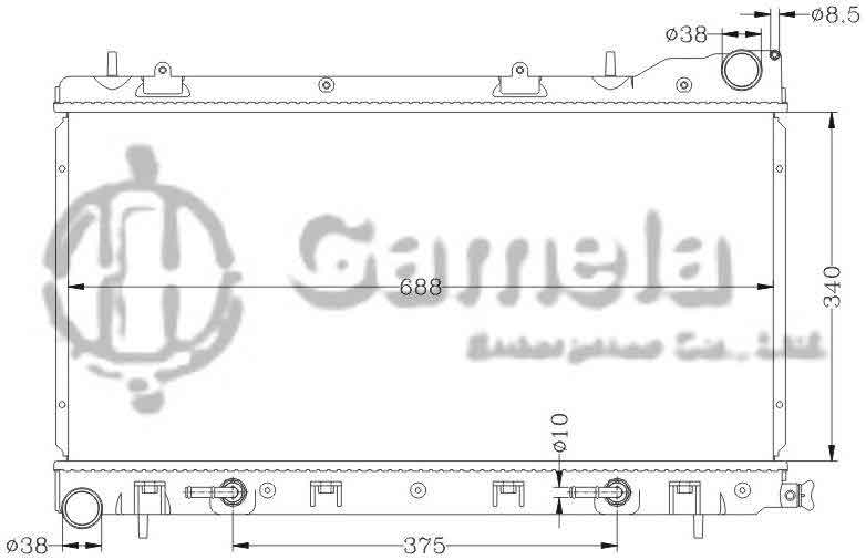 6122025N - Radiator-for-SUBARU-FORESTER-97-00-AT-OEM-45111-FC300