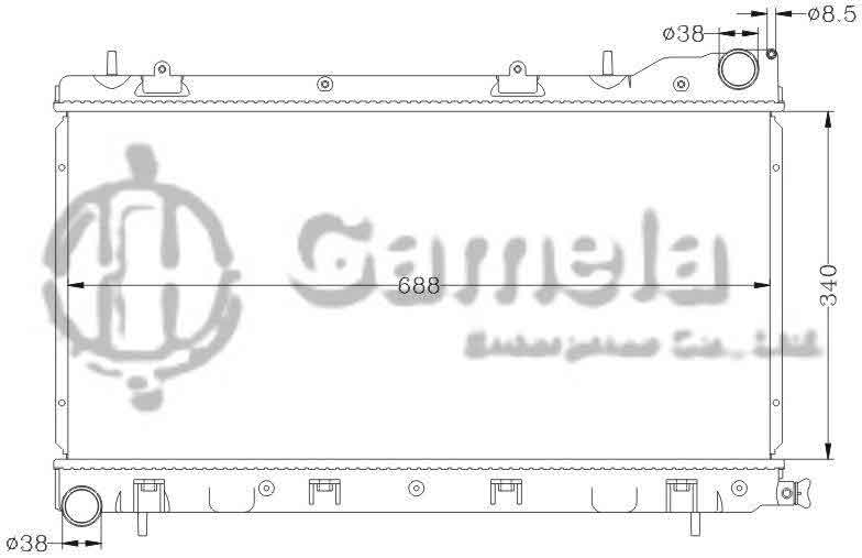 6122026N - Radiator-for-SUBARU-FORESTER-97-00-MT-OEM-45111-FC310-45199-FC330