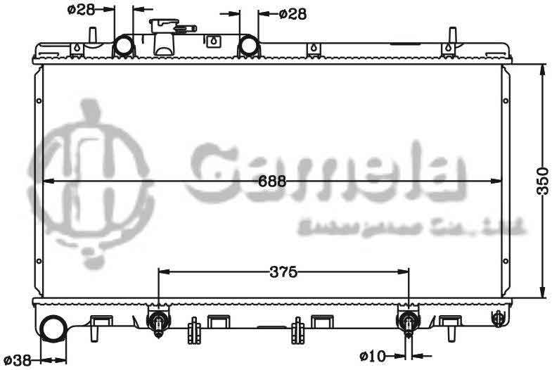 6122039N - Radiator-for-SUBARU-LEGACY-00-02-AT-OEM-45111-AE060-AE06A-DPI-2465