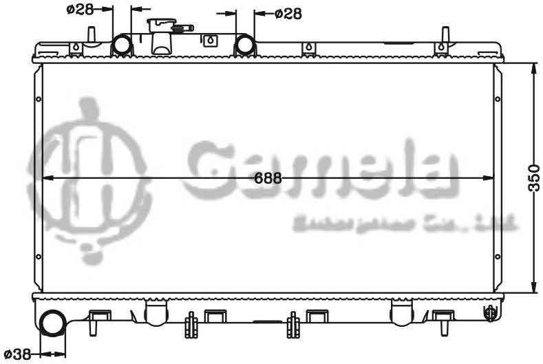 6122040N - Radiator-for-SUBARU-LEGACY-00-02-MT