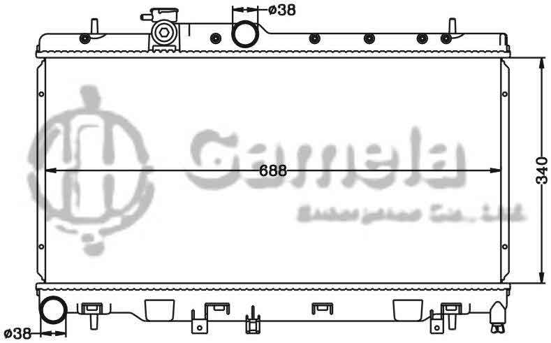 6122042N - Radiator-for-SUBARU-LEGACY-99-04-MT-OEM-45111-AE010-45119-AE013