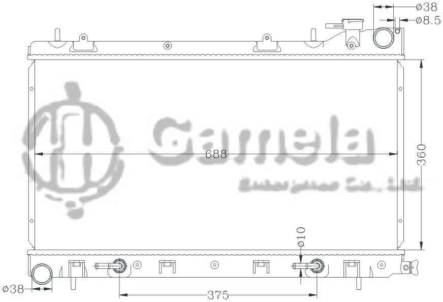 6122051ANA - Radiator-for-SUBARU-FORESTER-06-08-AT-OEM-45111-SA111-DPI-13026