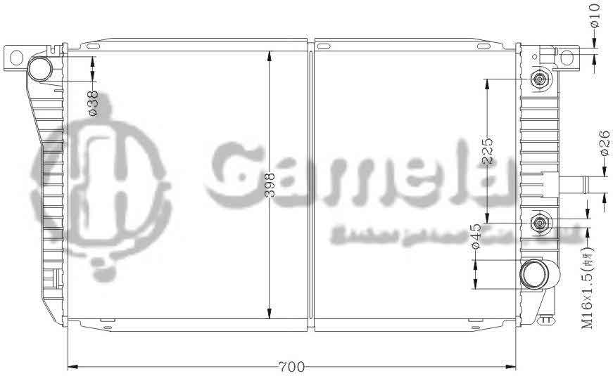 6131003AN - Radiator-for-FORD-FALCON-EA-ED-88-AT