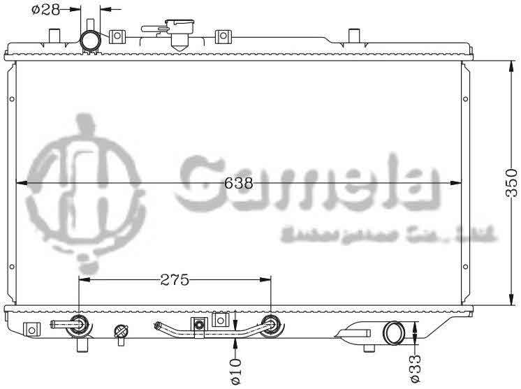 6131007AN - Radiator-for-FORD-ASPIRE-94-97-AT-OEM-F4BZ005A-B-DPI-1626