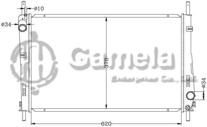 6131011N - Radiator-for-FORD-MONDEO-2-0-03-Zhong-Qing-MT-OEM-1142808-1S7H8005AD-1H7H8342AB