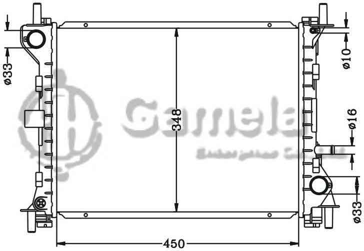 6131043AN - Radiator-for-FORD-FOCUS-98-1-4-1-6EFi-MT-OEM-1061185-1093713-1132658-98AB8005JB-98AB8005JC