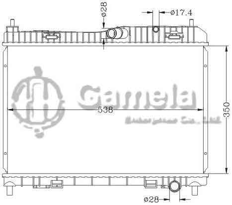 6131051ANA - Radiator-for-FORD-FIESTA-08-MT-OEM-1548603-1516267-1523440-DPI-13201