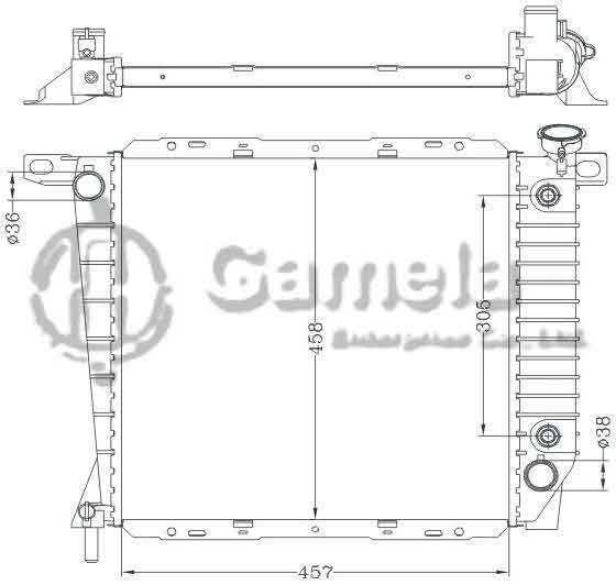 6131065ANA - Radiator-for-FORD-RANGER-94-AT-OEM-FOTZ8005AA-DPI-1062