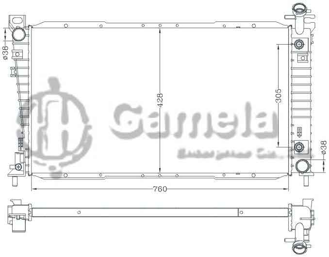 6131073ANA - Radiator-for-FORD-WINDSTAR-95-98-AT-OEM-F58H8005CA-DA-DPI-1609