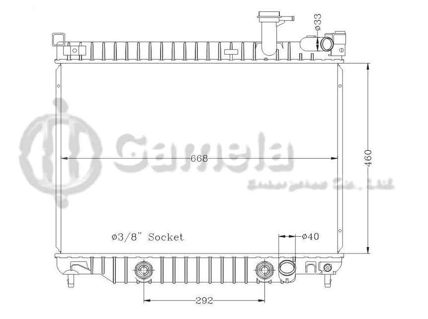 6132003AN - Radiator-for-GMC-CHEVROLET-TRAILBLAZER-02-05-AT-GMC-ISUZU-ASCENDER-5-3L-03-04-AT-OEM-15162213-DPI-2563