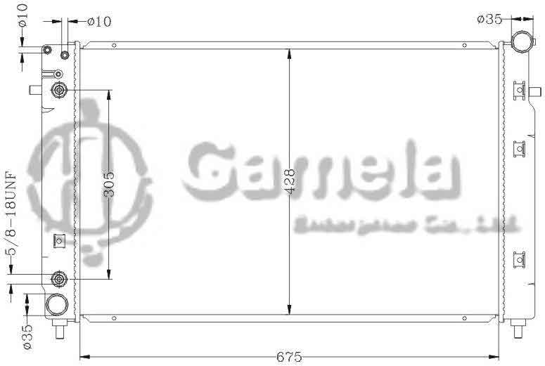 6132041N - Radiator-for-GMC-COMMODORE-VX-V8-AT