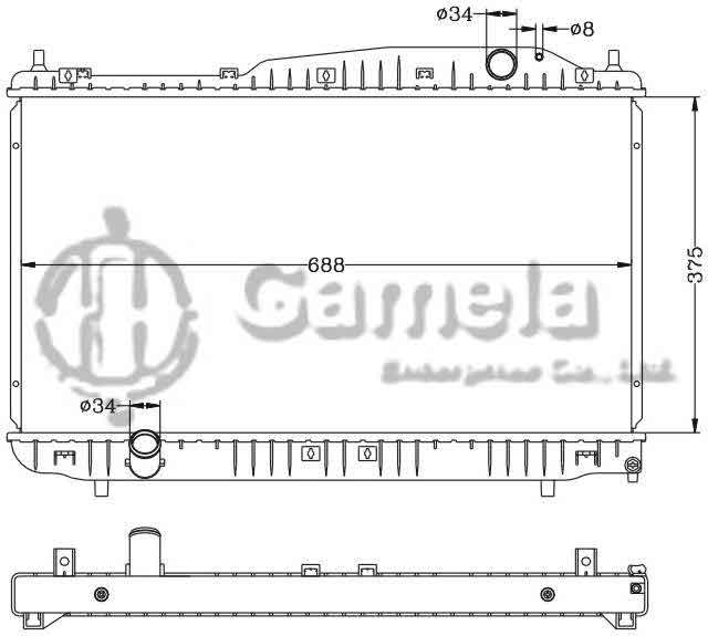 6132044N - Radiator-for-GMC-CHEVROLET-EPICA-02-MT-OEM-96278701