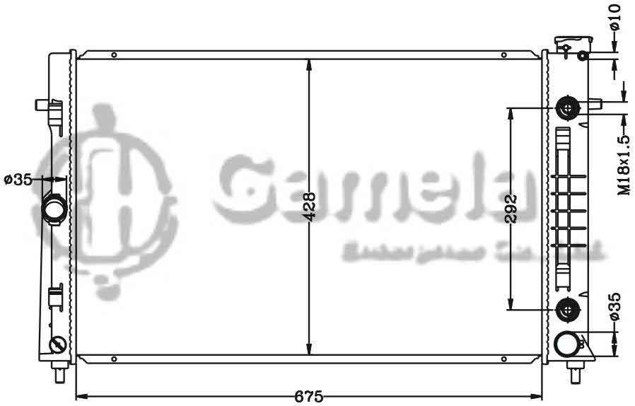 6132049N - Radiator-for-GMC-COMMODORE-LUMINA-V8-05-AT-DPI-2987