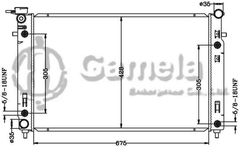 6132059N - Radiator-for-GMC-COMMODORE-VX-AT