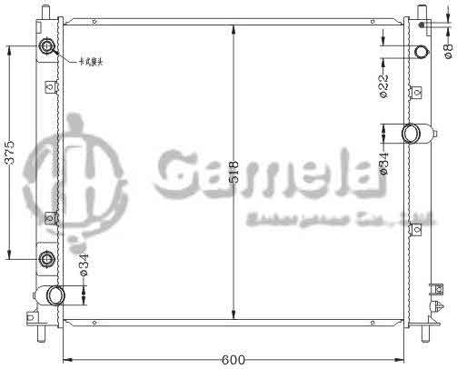 6132073NA - Radiator-for-GMC-CADILLAC-CTS-08-12-AT-OEM-25957496-15932855-DPI-13108