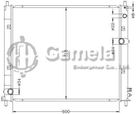 6132074NA - Radiator-for-GMC-CADILLAC-CTS-08-12-MT