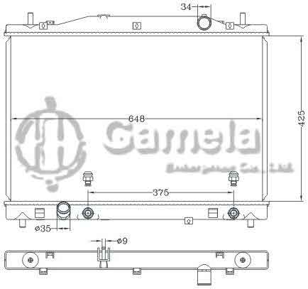 6132089NA - Radiator-for-GMC-CADILLAC-CTS-2-8L-V6-04-07-AT-DPI-2731