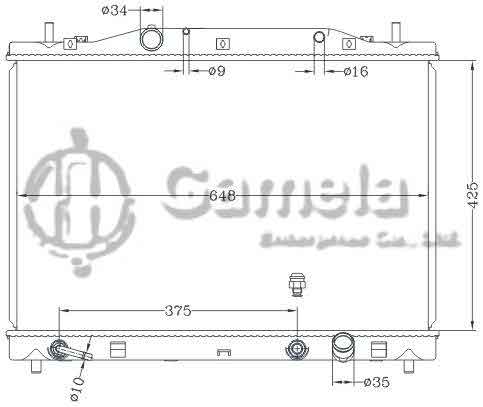 6132091NA - Radiator-for-GMC-CADILLAC-CTS-3-2L-V6-03-04-AT-DPI-2565