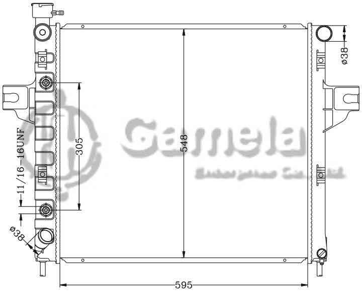 6133015N - Radiator-for-CHRYSLER-GRAND-CHEROKEE-99-02-AT-OEM-52079428AC-DPI-2262