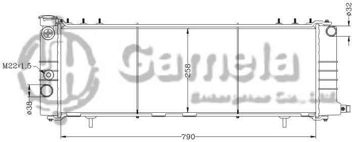 6133039NA - Radiator-for-CHRYSLER-JEEP-CHEROKEE-4-7-V8-00-MT