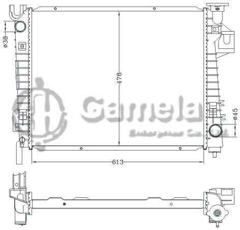 6133052NA - Radiator-for-CHRYSLER-DODGE-RAM-5-7-5-9L-02-08-MT-OEM-52028830AG-DPI-2480