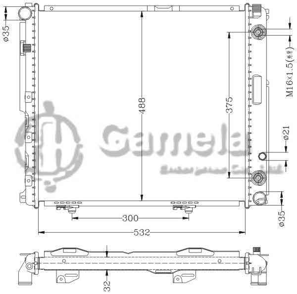 6140005N - Radiator-for-BENZ-W124-200D-88-91-AT