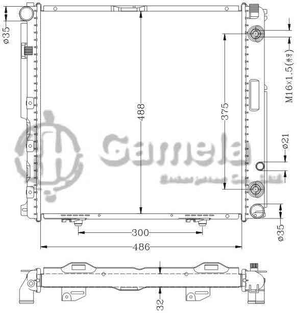 6140007N - Radiator-for-BENZ-W124-200E-88-91-AT