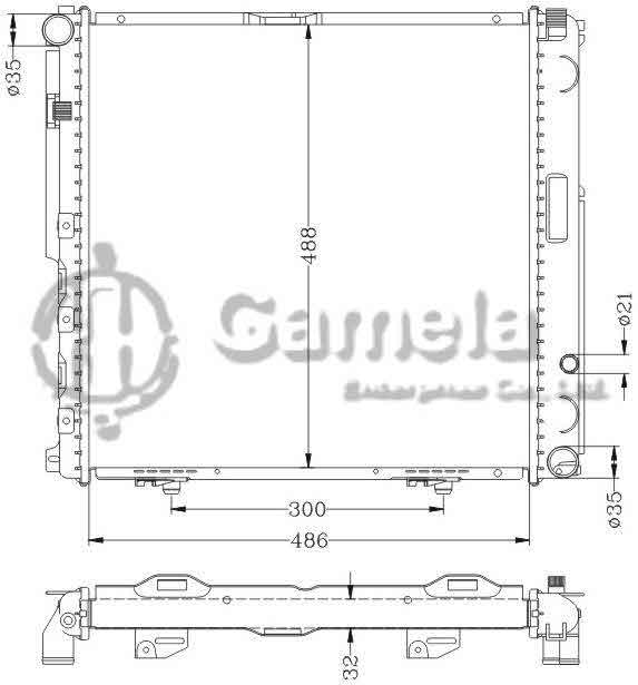 6140008N - Radiator-for-BENZ-W124-200E-88-91-MT