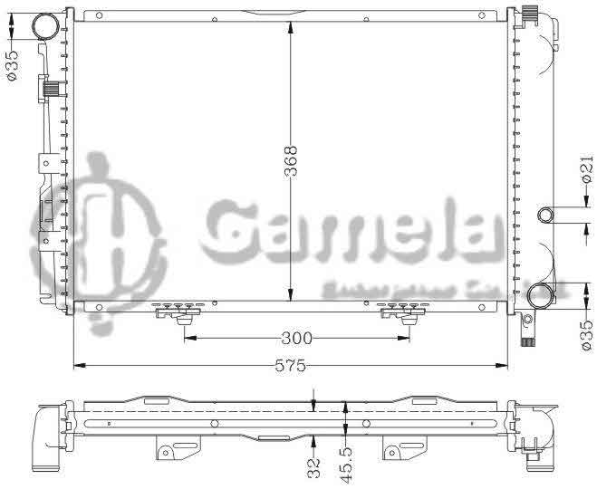 6140014N - Radiator-for-BENZ-W201-190E-82-93-MT