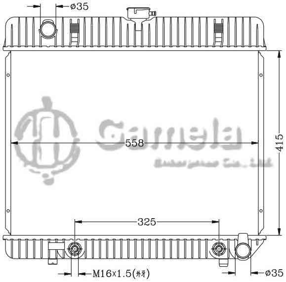 6140019N - Radiator-for-BENZ-W123-W126-280S-76-85-AT-OEM-123-501-3301