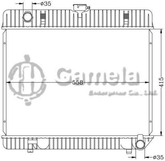 6140020N - Radiator-for-BENZ-W123-W126-280S-76-85-MT-OEM-123-501-3401-3601