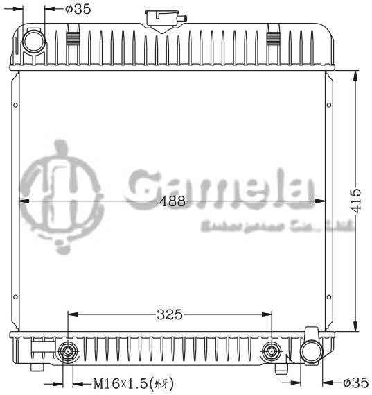 6140021N - Radiator-for-BENZ-W123-200D-280C-76-85-AT-OEM-123-500-3603-3803-6003-123-501-1201-5601