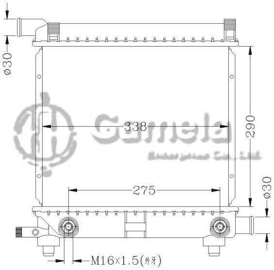 6140027N - Radiator-for-BENZ-W124-200E-84-90-AT-OEM-201-500-3803-4603