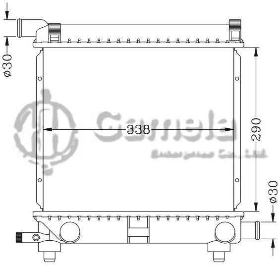 6140028N - Radiator-for-BENZ-W124-200E-84-90-MT-OEM-201-500-0503-3703-5703-7603