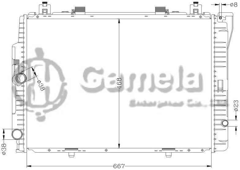 6140034N - Radiator-for-BENZ-W140-300SE-91-92-MT