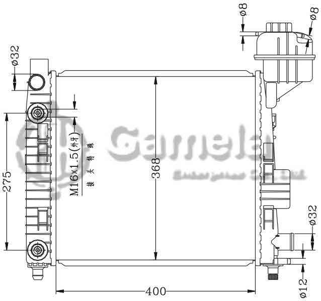 6140045AN - Radiator-for-BENZ-W168-A140-A160-97-00-AT