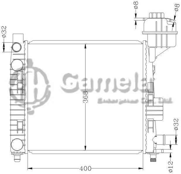 6140046N - Radiator-for-BENZ-W168-A140-A160-97-00-MT-OEM-168-500-0002