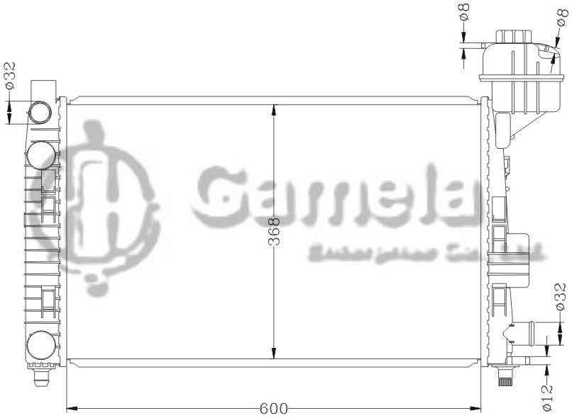 6140048N - Radiator-for-BENZ-W168-A140-A160-97-00-MT-OEM-168-500-0202-0602